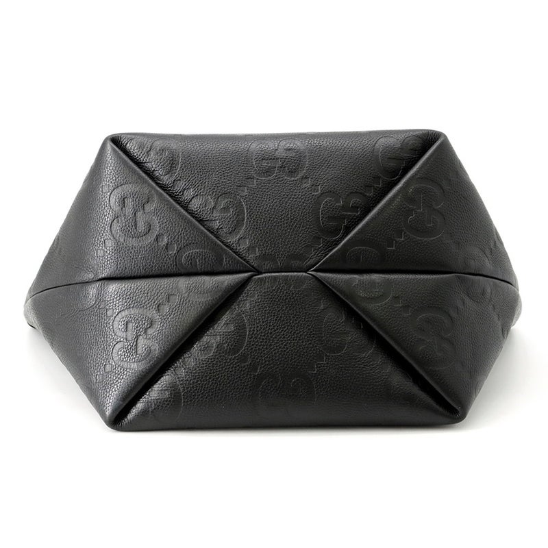 グッチ トートバッグ ジャンボGG ミディアム レザー 818771 GUCCI バッグ 黒
