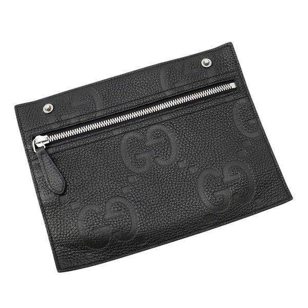グッチ トートバッグ ジャンボGG ミディアム レザー 818771 GUCCI バッグ 黒