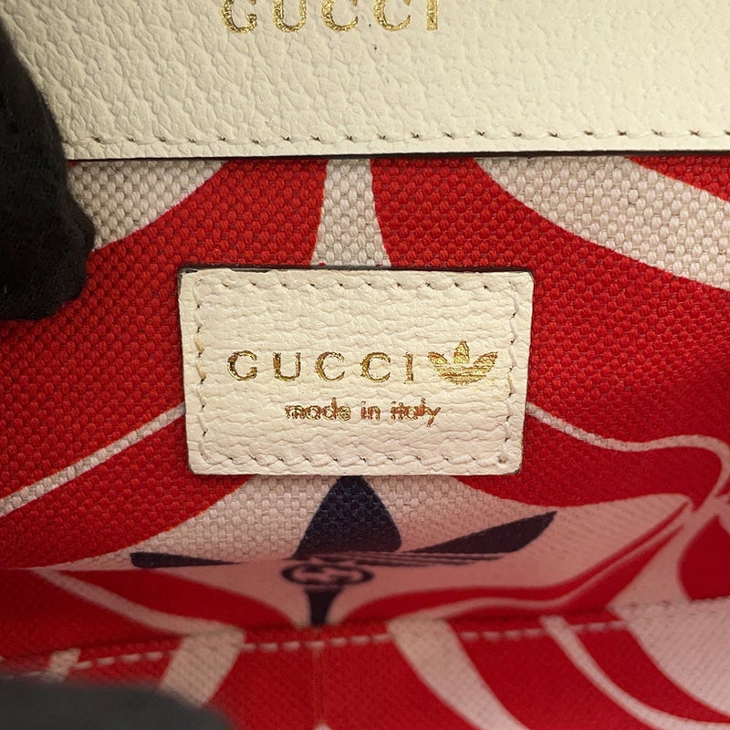 グッチ チェーンショルダーバッグ アディダスコラボ ホースビット1955 スモール 722009 GUCCI adidas 2way 白