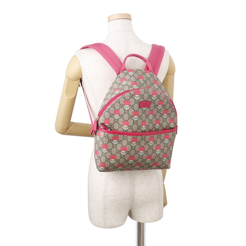 グッチ バックパック GGスプリーム フラワープリント チルドレンズ 782708 GUCCI リュック キッズ キム・スンヨン