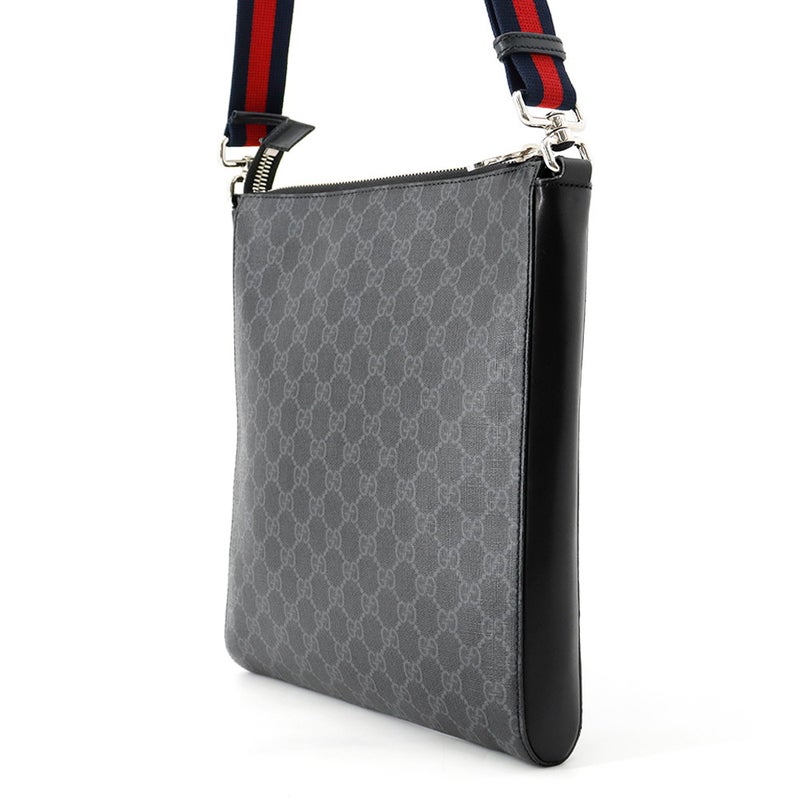 グッチ ショルダーバッグ GGスプリーム クーリエ メッセンジャーバッグ 474137 GUCCI バッグ メンズ 黒