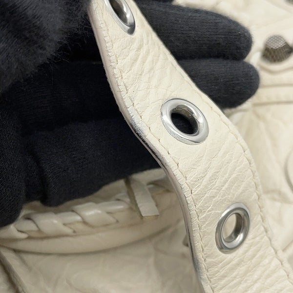バレンシアガ ハンドバッグ ネオ・カゴールS アリーナラムスキン 751523 BALENCIAGA 2way 白