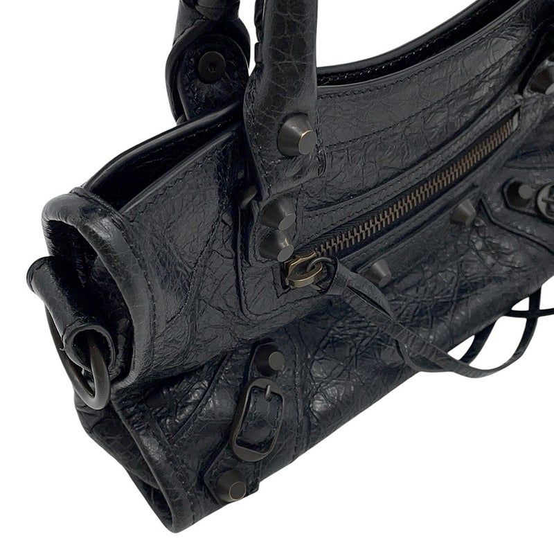 バレンシアガ ショルダーバッグ ル シティ ミニ アリーナラムスキン 806395 BALENCIAGA 2way 黒