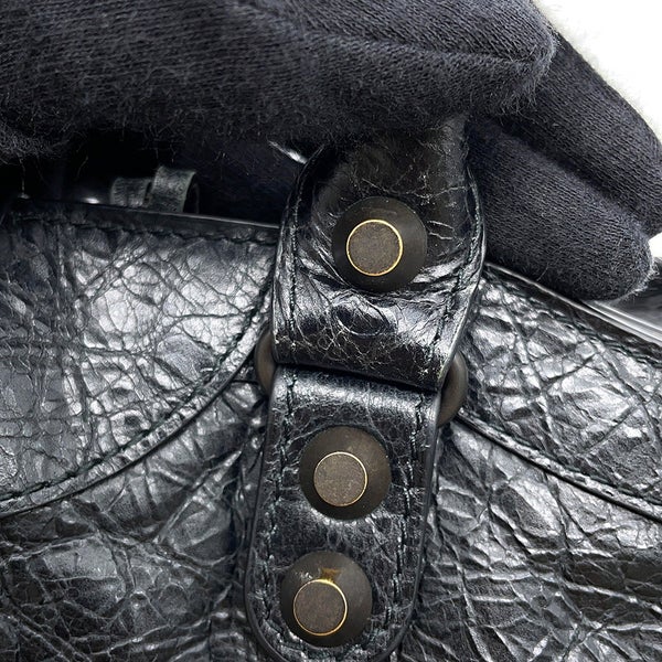 バレンシアガ ショルダーバッグ ル シティ ミニ アリーナラムスキン 806395 BALENCIAGA 2way 黒