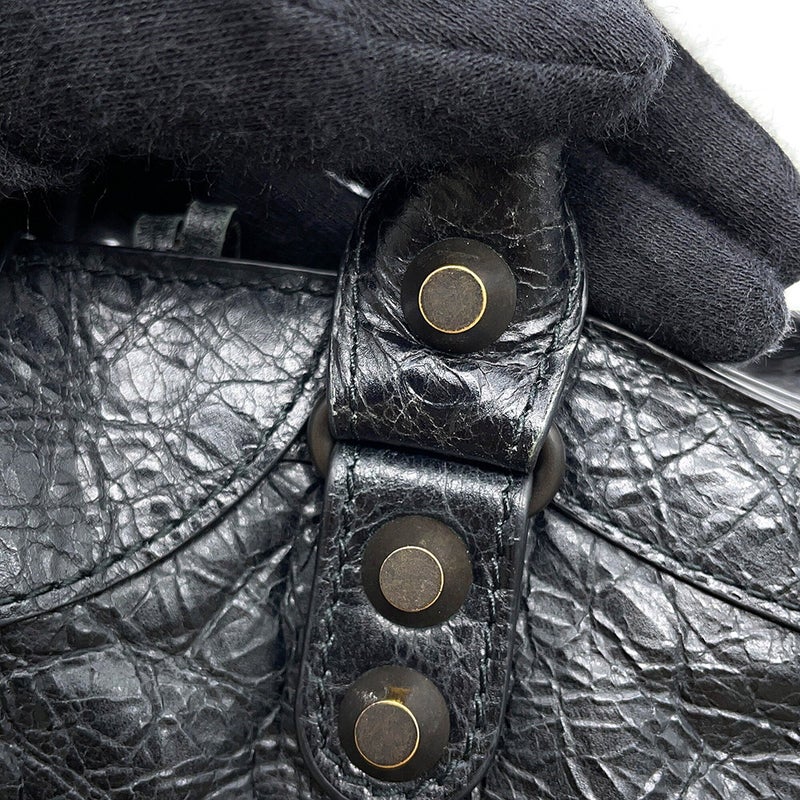 バレンシアガ ショルダーバッグ ル シティ ミニ アリーナラムスキン 806395 BALENCIAGA 2way 黒