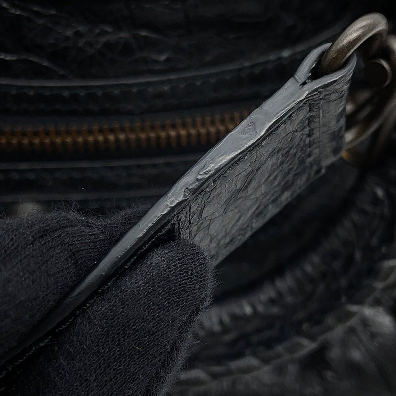 バレンシアガ ショルダーバッグ ル シティ ミニ アリーナラムスキン 806395 BALENCIAGA 2way 黒