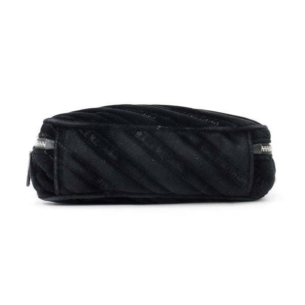 バレンシアガ チェーンショルダーバッグ BB レポーターXS ベロア 526678 BALENCIAGA 黒