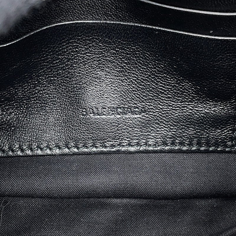 バレンシアガ チェーンショルダーバッグ BB レポーターXS ベロア 526678 BALENCIAGA 黒