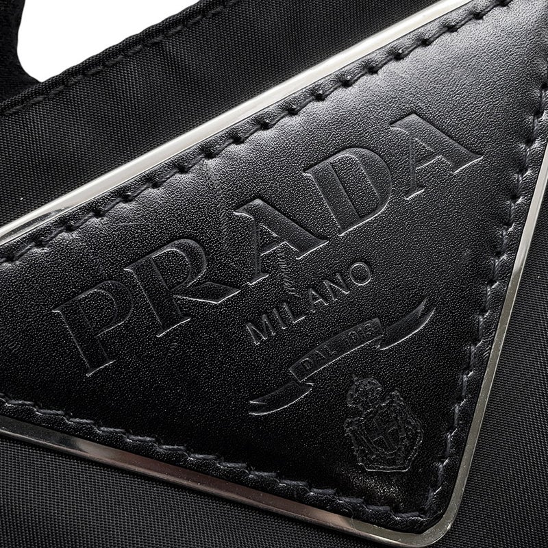 プラダ トートバッグ トライアングルロゴ ナイロン PRADA バッグ 黒