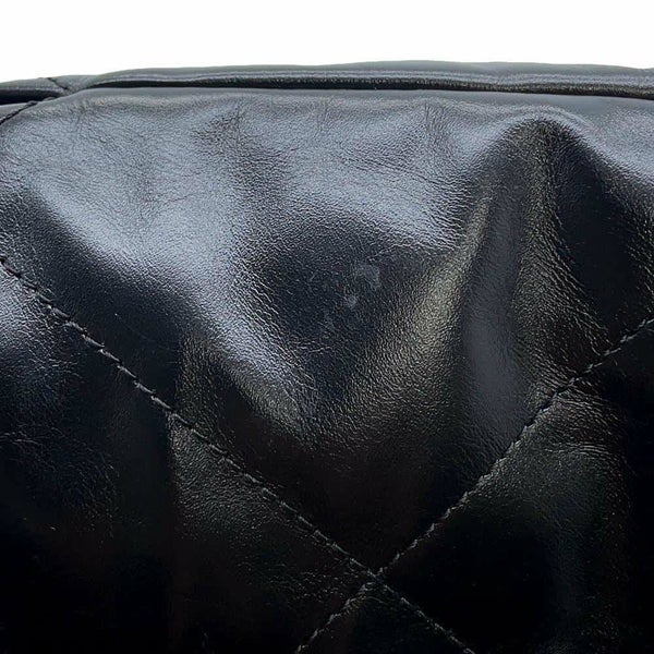 シャネル ハンドバッグ CHANEL 22 ミニ ココマーク パール シャイニーカーフレザー AS3980 2wayショルダーバッグ 黒