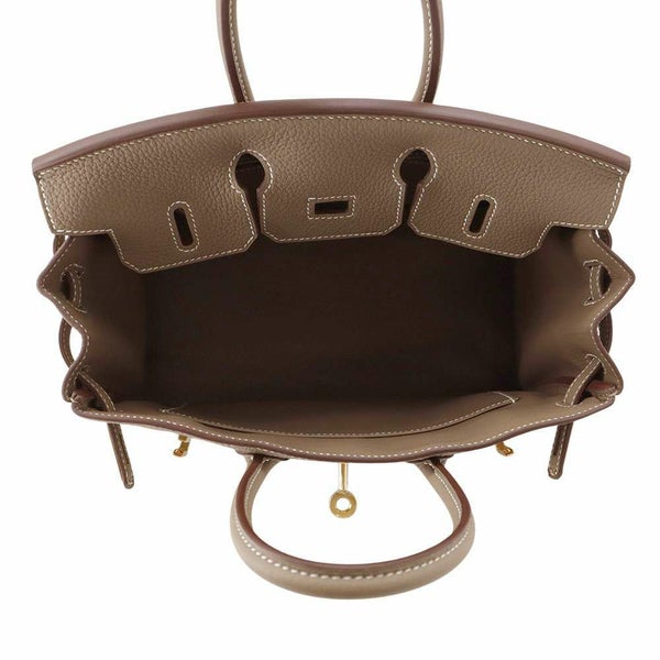 エルメス バーキン25 エトゥープ/ゴールド金具 トゴ W刻印 HERMES Birkin ハンドバッグ