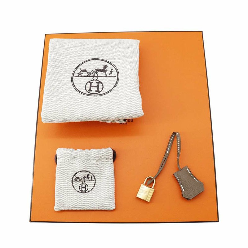 エルメス バーキン25 エトゥープ/ゴールド金具 トゴ W刻印 HERMES Birkin ハンドバッグ