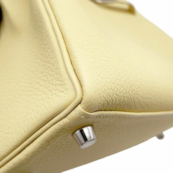 エルメス ハンドバッグ ケリー25 内縫い ジョーヌプッサン/シルバー金具 トゴ W刻印 2wayショルダー