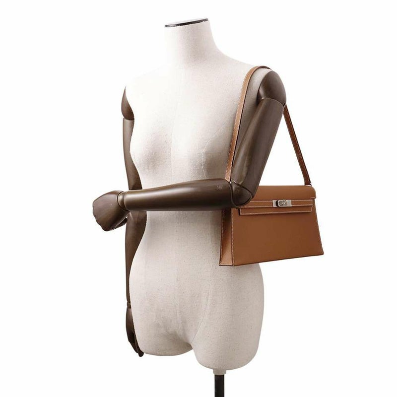 エルメス クラッチバッグ ケリーエラン ゴールド/シルバー金具 エプソン K刻印 2wayショルダー