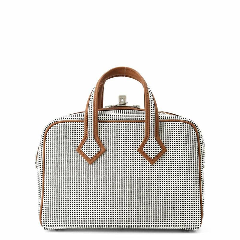 エルメス ヴィクトリア 3 フールトゥ ミニ ゴールド/エクリュ/ブラック/シルバー金具 トワルキャドリーユ/スイフト W刻印 2way