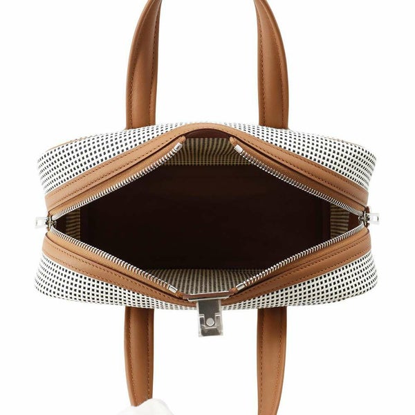 エルメス ヴィクトリア 3 フールトゥ ミニ ゴールド/エクリュ/ブラック/シルバー金具 トワルキャドリーユ/スイフト W刻印 2way