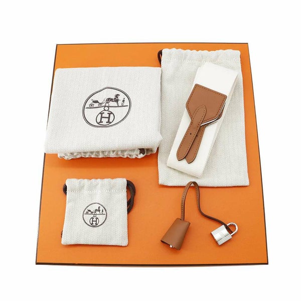 エルメス ヴィクトリア 3 フールトゥ ミニ ゴールド/エクリュ/ブラック/シルバー金具 トワルキャドリーユ/スイフト W刻印 2way