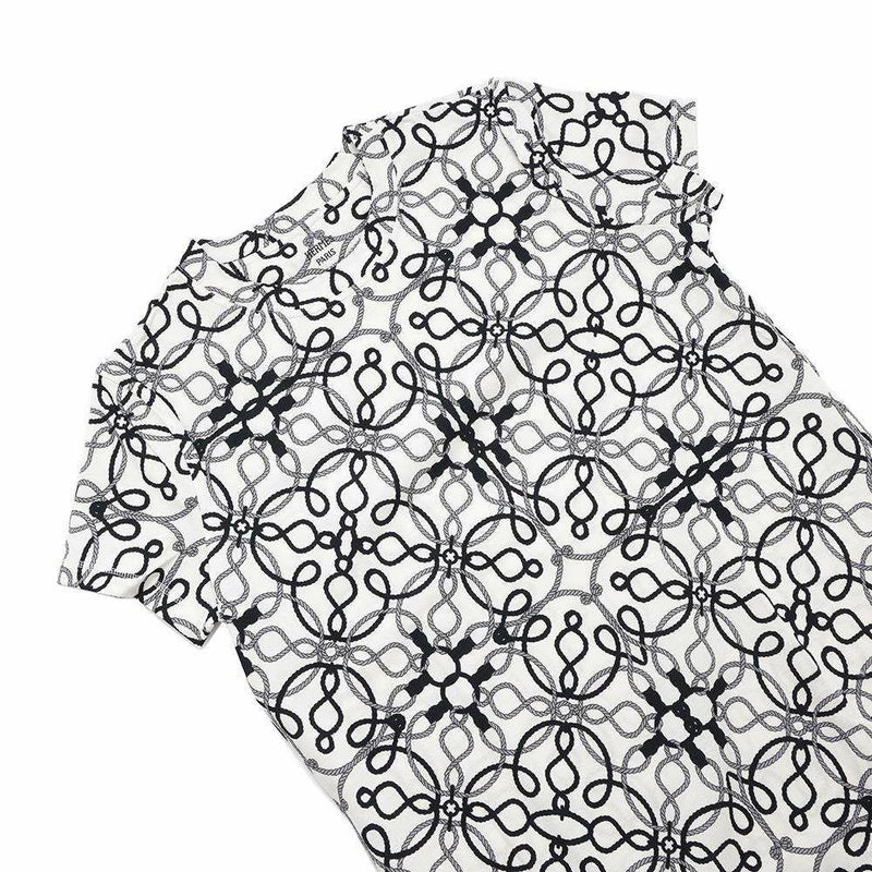 エルメス ワンピース 半袖 コルドリエール コットン レディースサイズ40 HERMES トップス