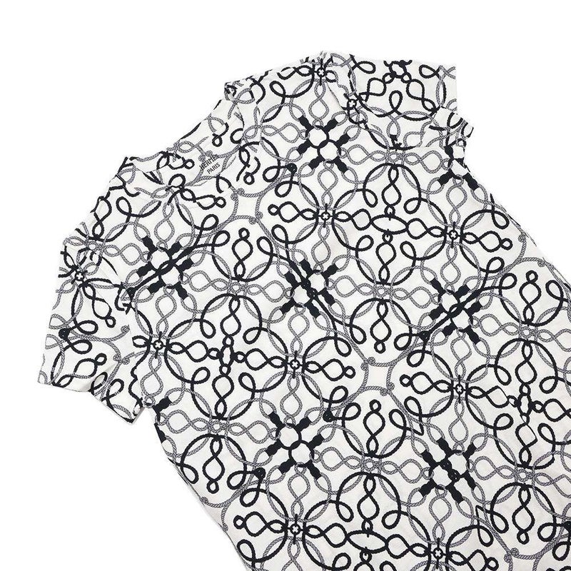 エルメス ワンピース 半袖 コルドリエール コットン レディースサイズ40 HERMES トップス