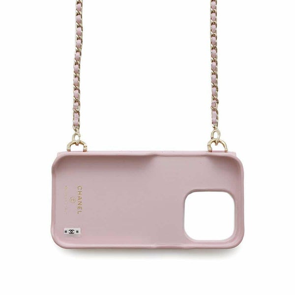 シャネル iPhoneケース マトラッセ ココマーク カードケース付き キャビアスキン AP2689 iphone13pro対応