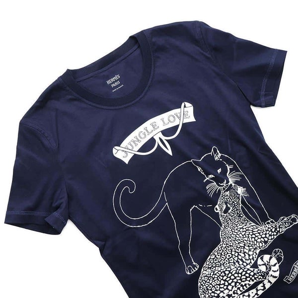 エルメス Ｔシャツ ジャングルラブ コットン レディースサイズ34 HERMES アパレル