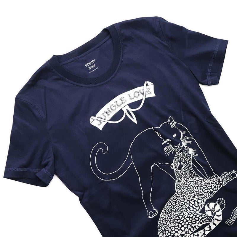 エルメス Ｔシャツ ジャングルラブ コットン レディースサイズ34 HERMES アパレル
