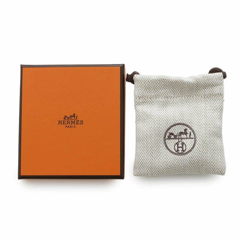 エルメス ピアス ミニ・ポップアッシュ ブラック/シルバー金具 Hモチーフ HERMES Pop H ポップH 黒
