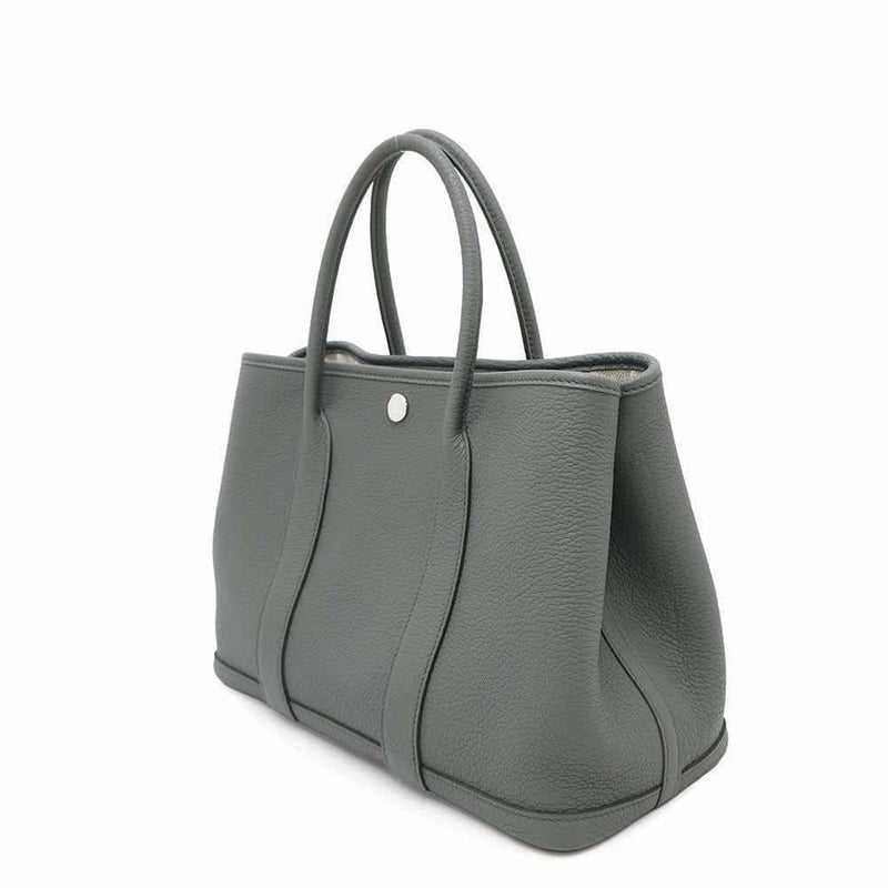 エルメス トートバッグ ガーデンパーティTPM ヴェールアマンド/シルバー金具 ネゴンダ Y刻印