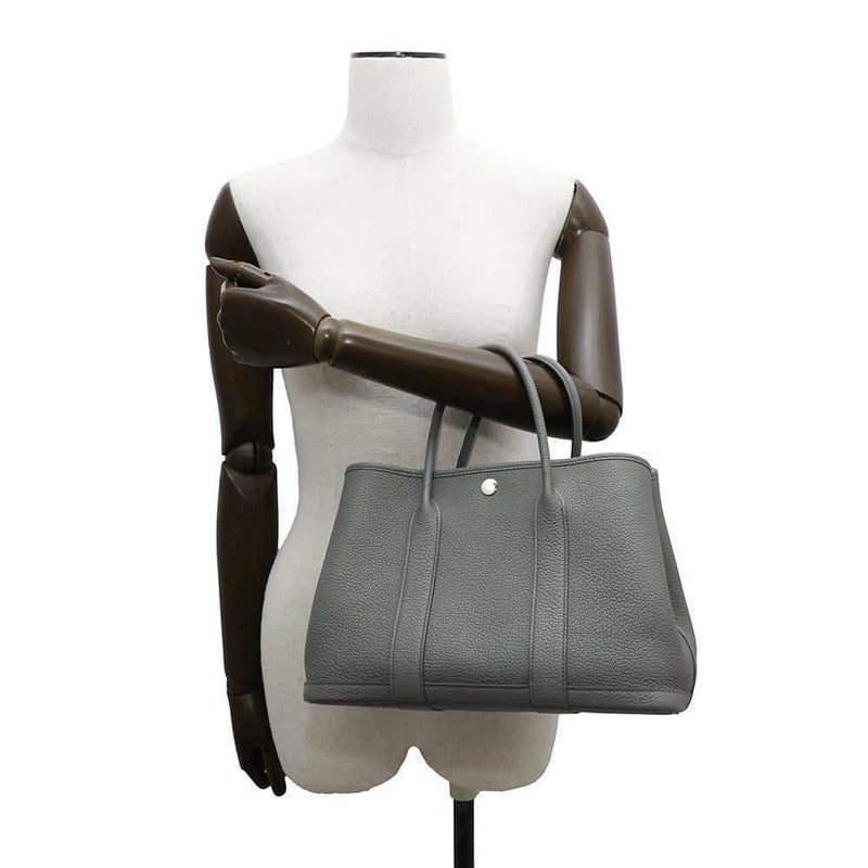 エルメス トートバッグ ガーデンパーティTPM ヴェールアマンド/シルバー金具 ネゴンダ Y刻印