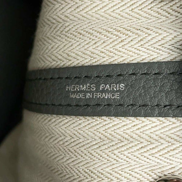 エルメス トートバッグ ガーデンパーティTPM ヴェールアマンド/シルバー金具 ネゴンダ Y刻印