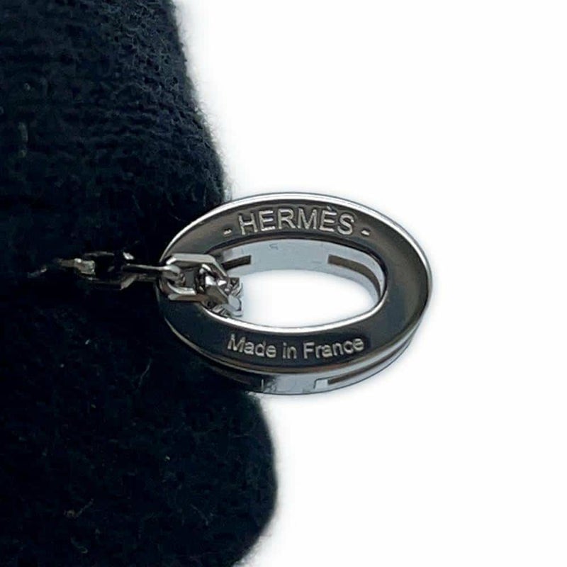 エルメス ネックレス ミニ・ポップアッシュ ブラック/シルバー金具 HERMES アクセサリー 黒
