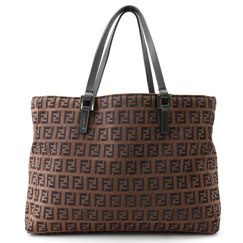 フェンディ ハンドバッグ ズッキーノ キャンバス/レザー 8BH018 FENDI ショルダーバッグ