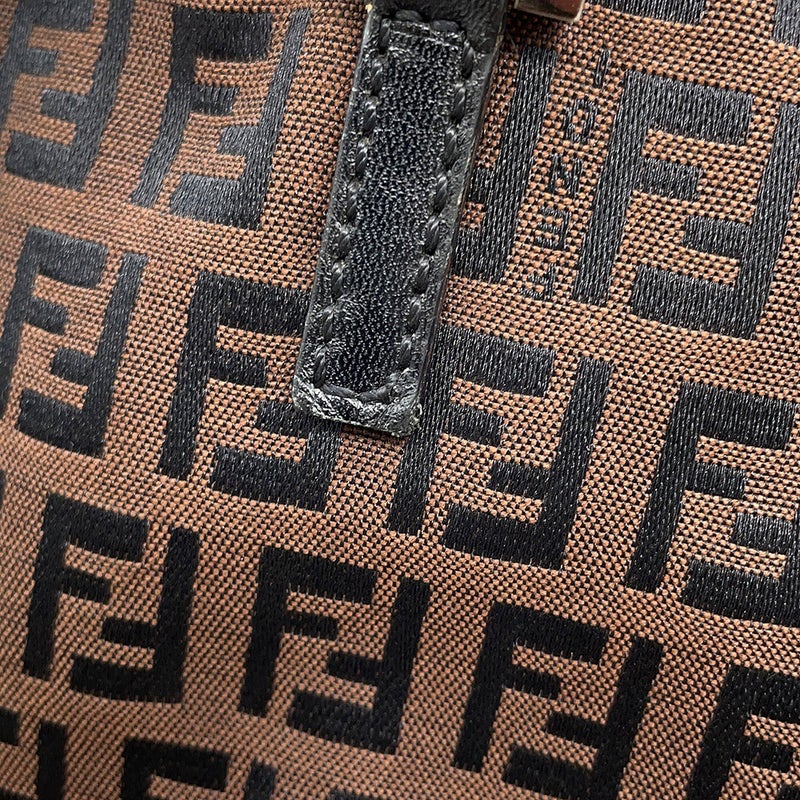 フェンディ ハンドバッグ ズッキーノ キャンバス/レザー 8BH018 FENDI ショルダーバッグ