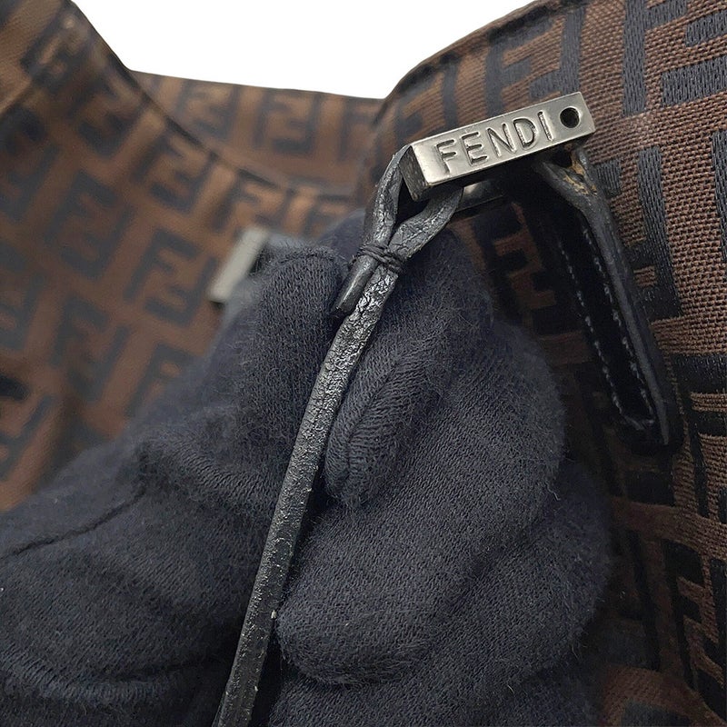 フェンディ ハンドバッグ ズッキーノ キャンバス/レザー 8BH018 FENDI ショルダーバッグ