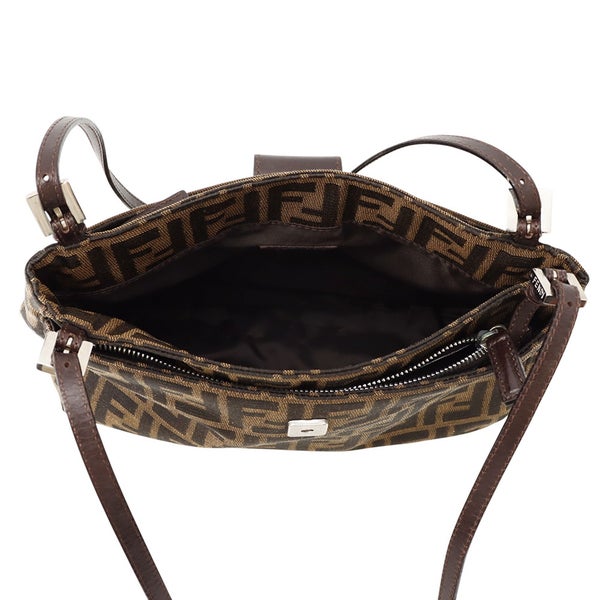 フェンディ ショルダーバッグ ズッカ柄 マンマバケット キャンバス/レザー 26728 FENDI