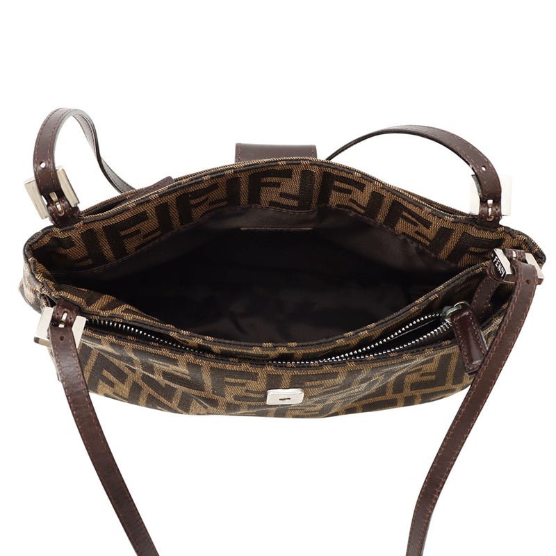 フェンディ ショルダーバッグ ズッカ柄 マンマバケット キャンバス/レザー 26728 FENDI