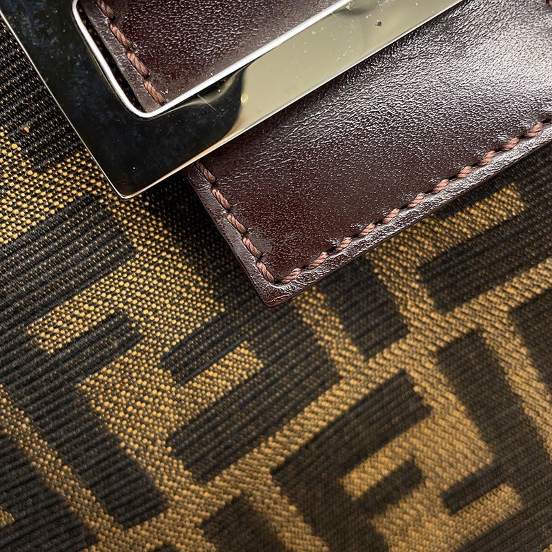 フェンディ ショルダーバッグ ズッカ柄 マンマバケット キャンバス/レザー 26728 FENDI