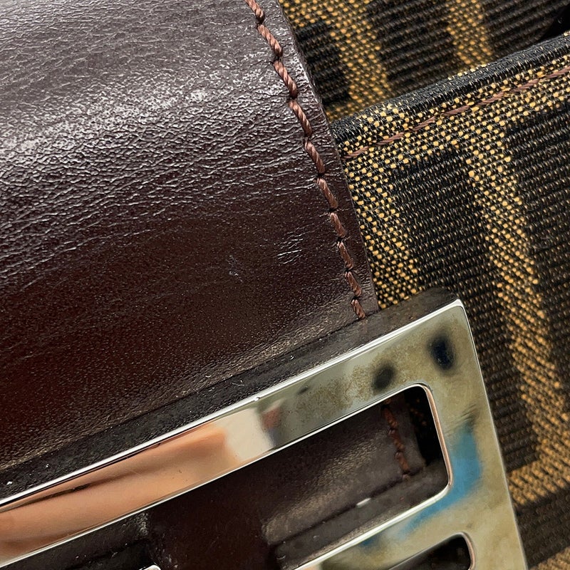フェンディ ショルダーバッグ ズッカ柄 マンマバケット キャンバス/レザー 26728 FENDI
