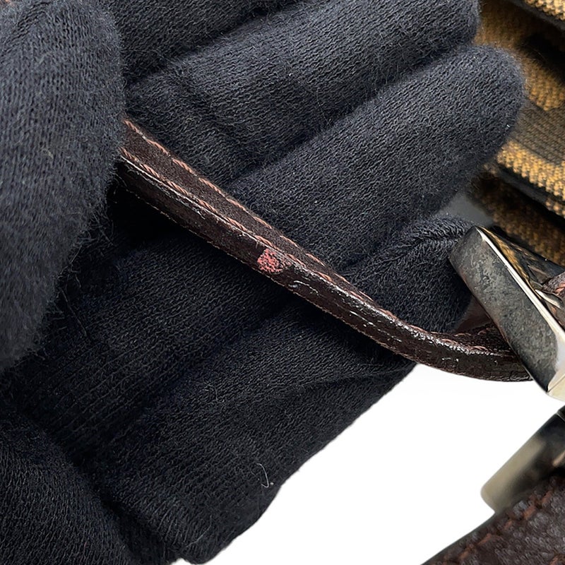 フェンディ ショルダーバッグ ズッカ柄 マンマバケット キャンバス/レザー 26728 FENDI