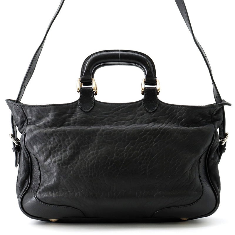 フェンディ ハンドバッグ レザー 8BR529 FENDI 2wayショルダーバッグ 黒