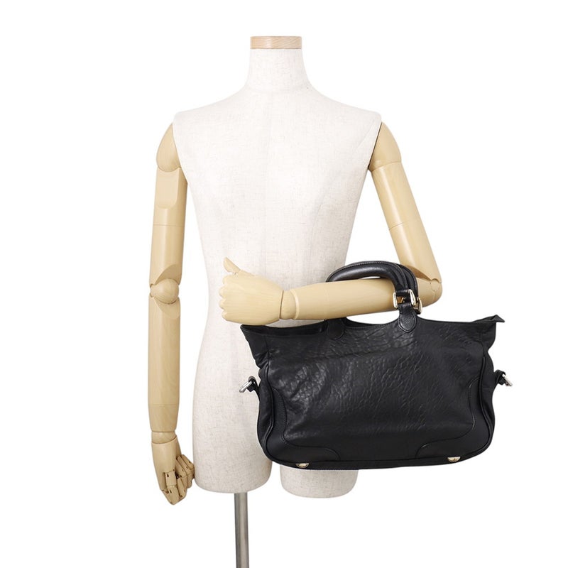 フェンディ ハンドバッグ レザー 8BR529 FENDI 2wayショルダーバッグ 黒