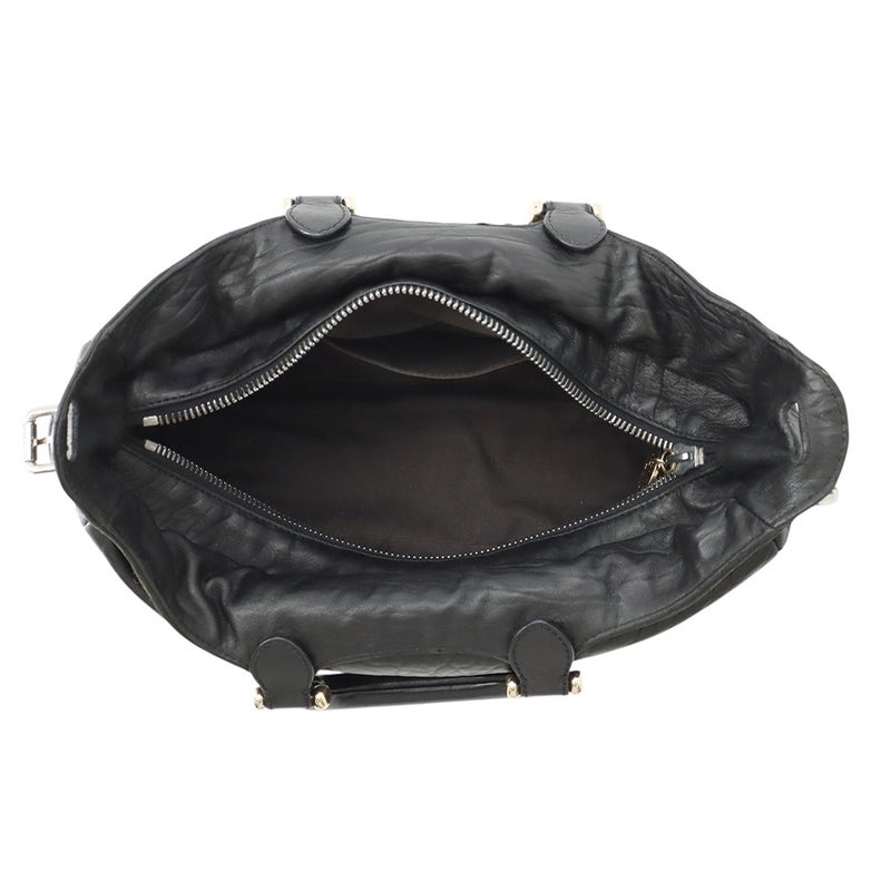 フェンディ ハンドバッグ レザー 8BR529 FENDI 2wayショルダーバッグ 黒