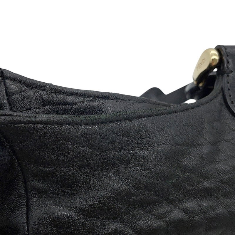 フェンディ ハンドバッグ レザー 8BR529 FENDI 2wayショルダーバッグ 黒