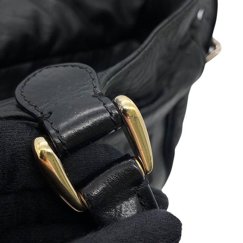 フェンディ ハンドバッグ レザー 8BR529 FENDI 2wayショルダーバッグ 黒