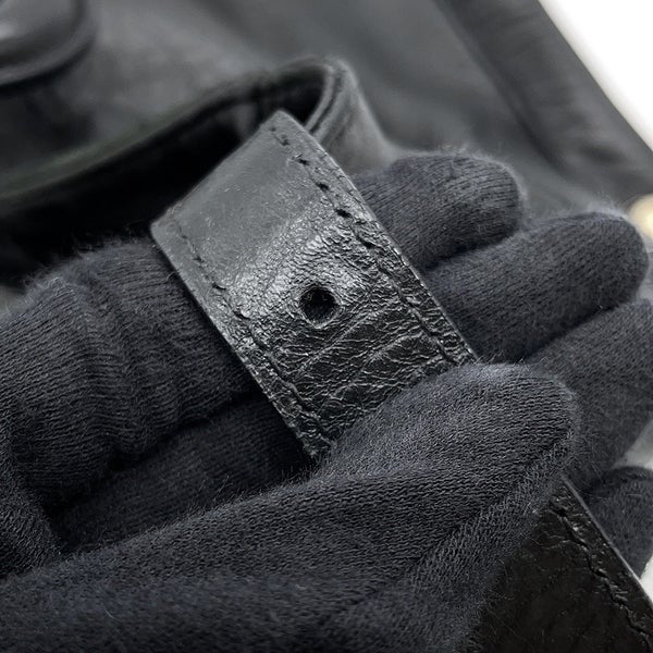 フェンディ ハンドバッグ レザー 8BR529 FENDI 2wayショルダーバッグ 黒