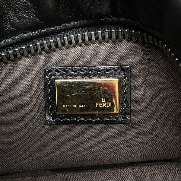 フェンディ ハンドバッグ レザー 8BR529 FENDI 2wayショルダーバッグ 黒