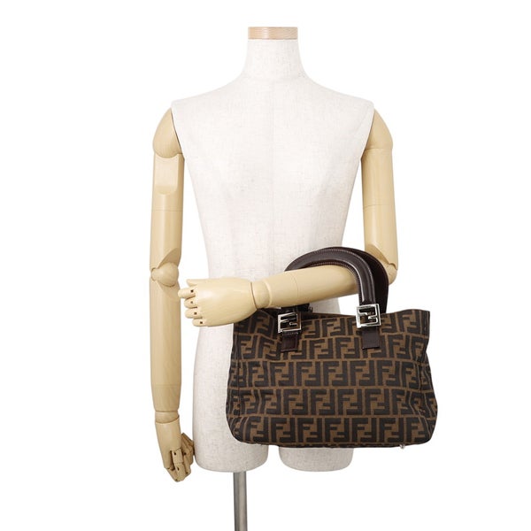 フェンディ ハンドバッグ ズッカ柄 マンマバゲット キャンバス レザー 26693 FENDI