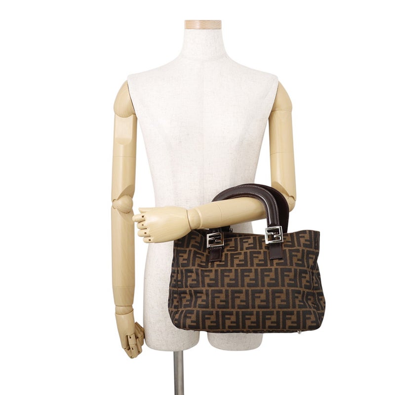フェンディ ハンドバッグ ズッカ柄 マンマバゲット キャンバス レザー 26693 FENDI