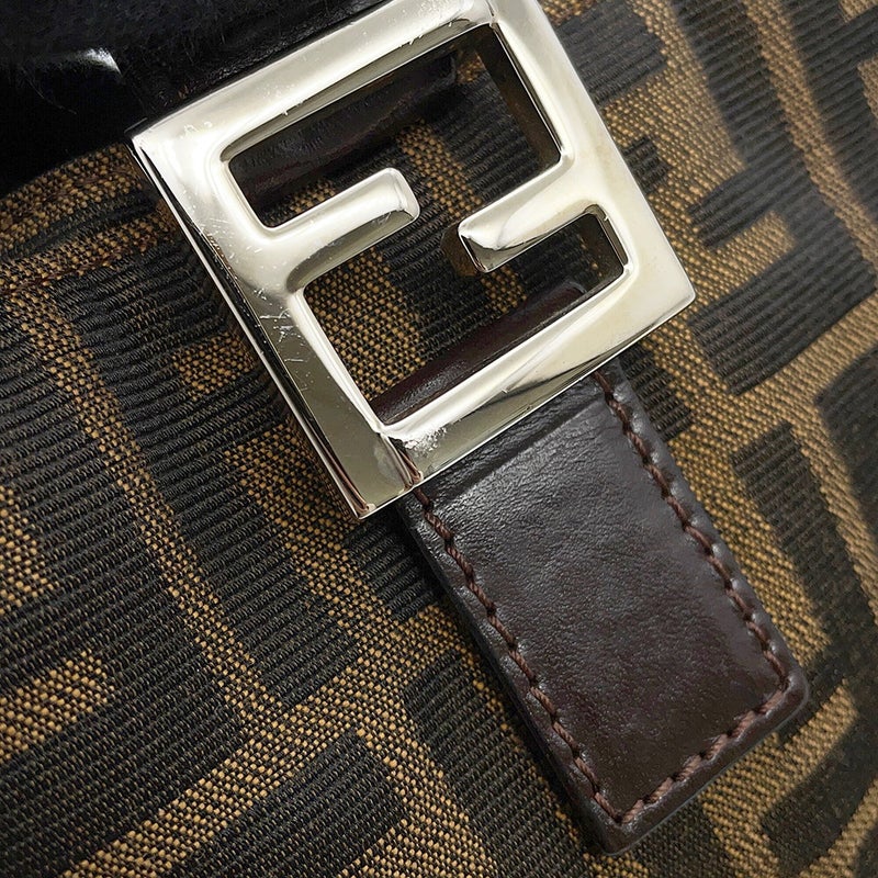 フェンディ ハンドバッグ ズッカ柄 マンマバゲット キャンバス レザー 26693 FENDI
