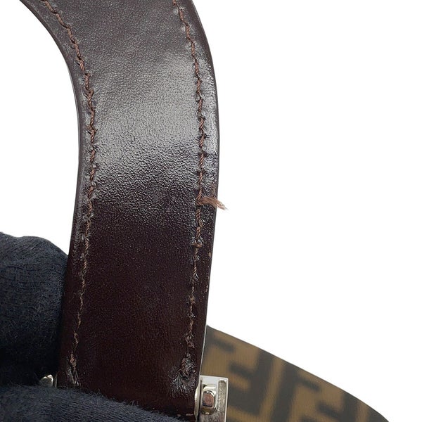 フェンディ ハンドバッグ ズッカ柄 マンマバゲット キャンバス レザー 26693 FENDI